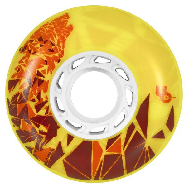 Колеса UNDERCOVER FSK WOLF (bullet radius), 72mm/86a, yellow